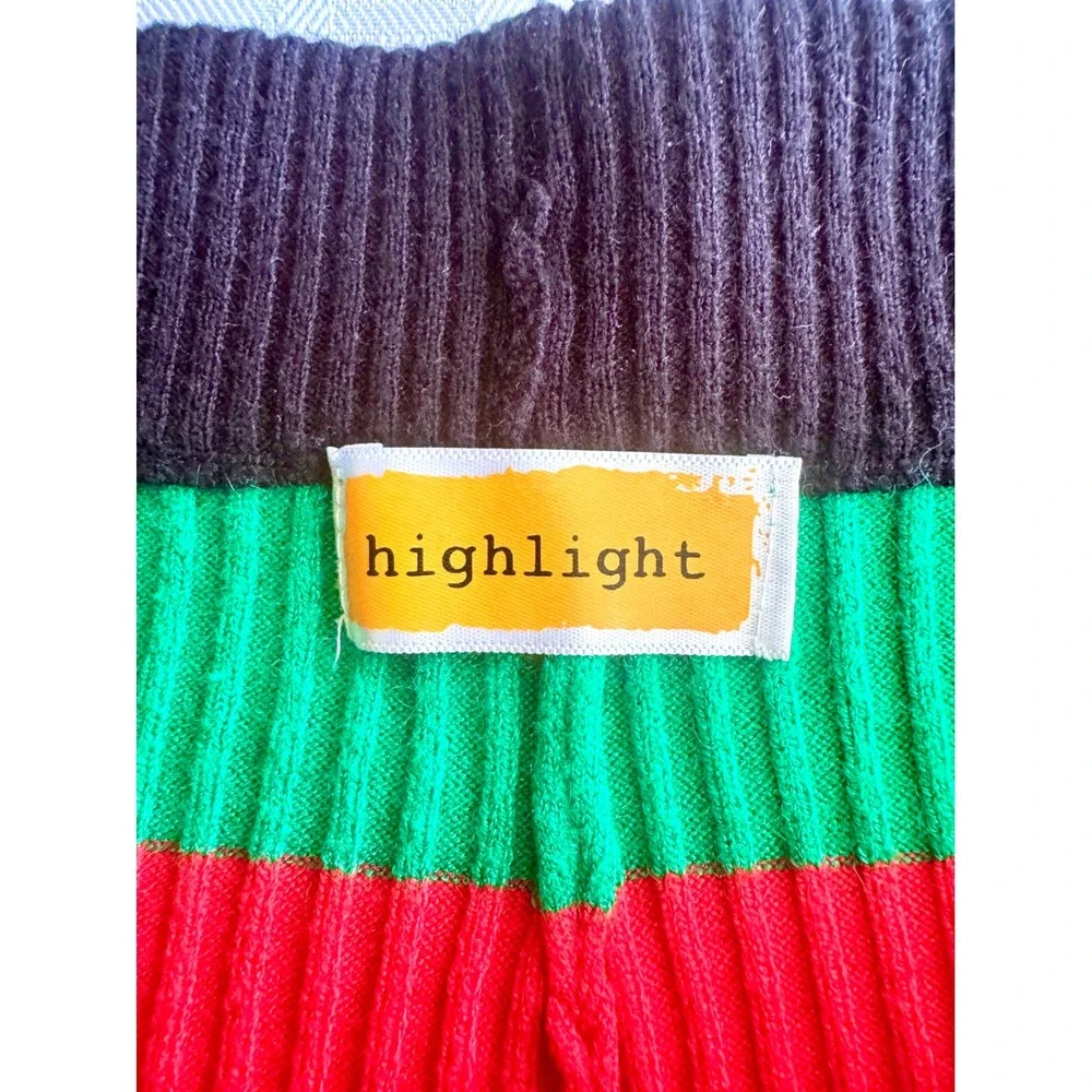 Highlight Rasta Striped Knit Two Piece Set Tube Top Shorts Plus Size 3X 4X Red